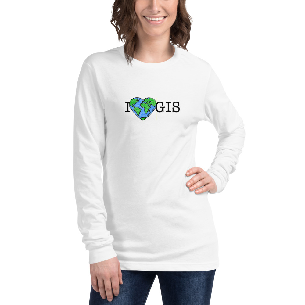 I　GIS　Unisex　GIS　–　Love　Tee　Sleeve　Long　T-Shirts