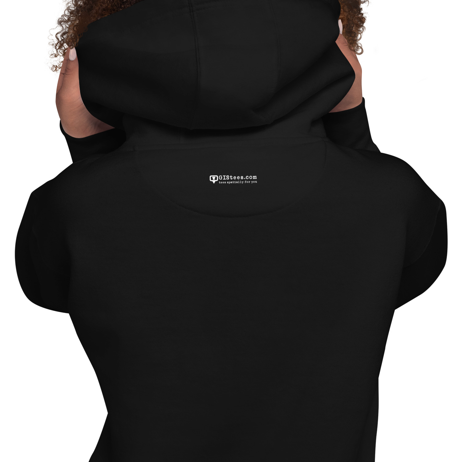 I Love GIS Unisex Hoodie (White Text) - Image 3
