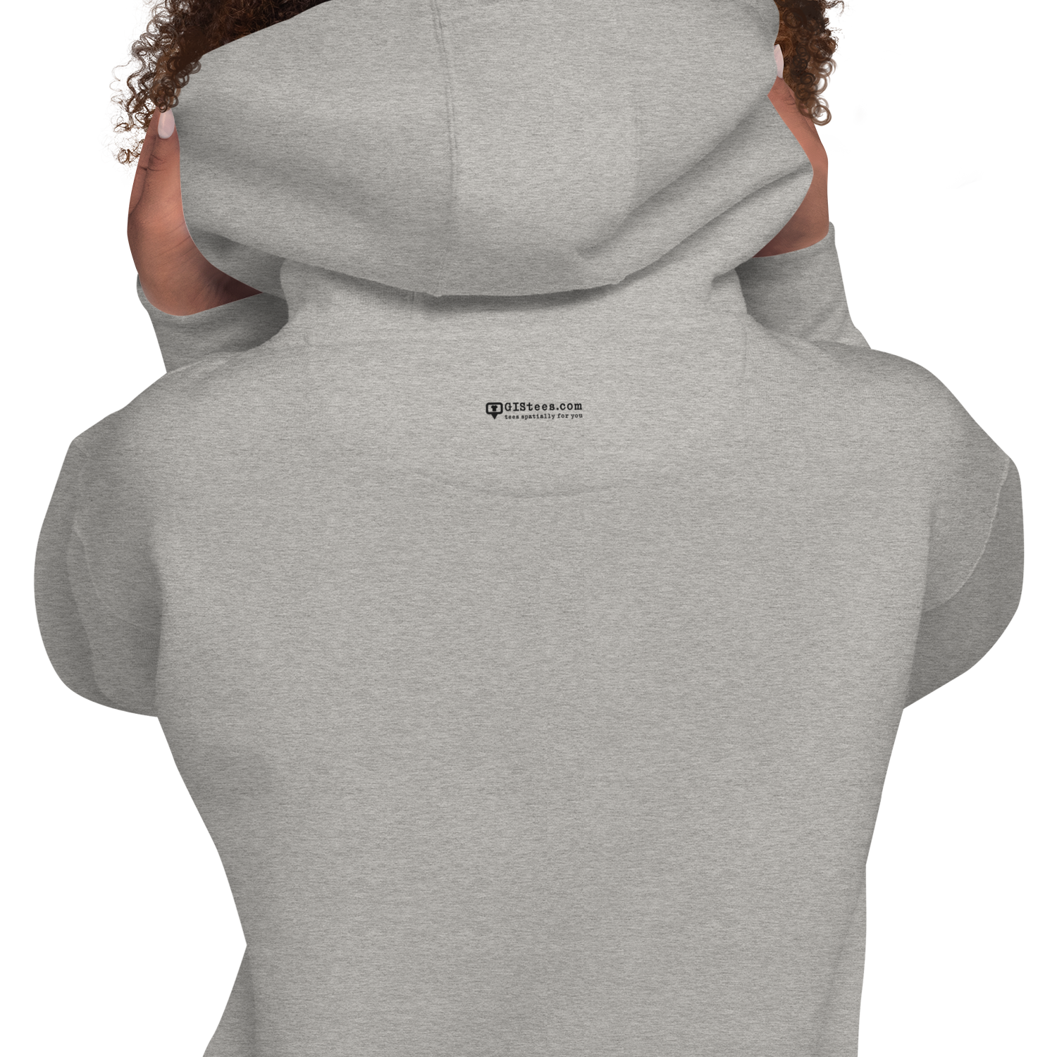 I Love GIS Unisex Hoodie (Black Text) - Image 6