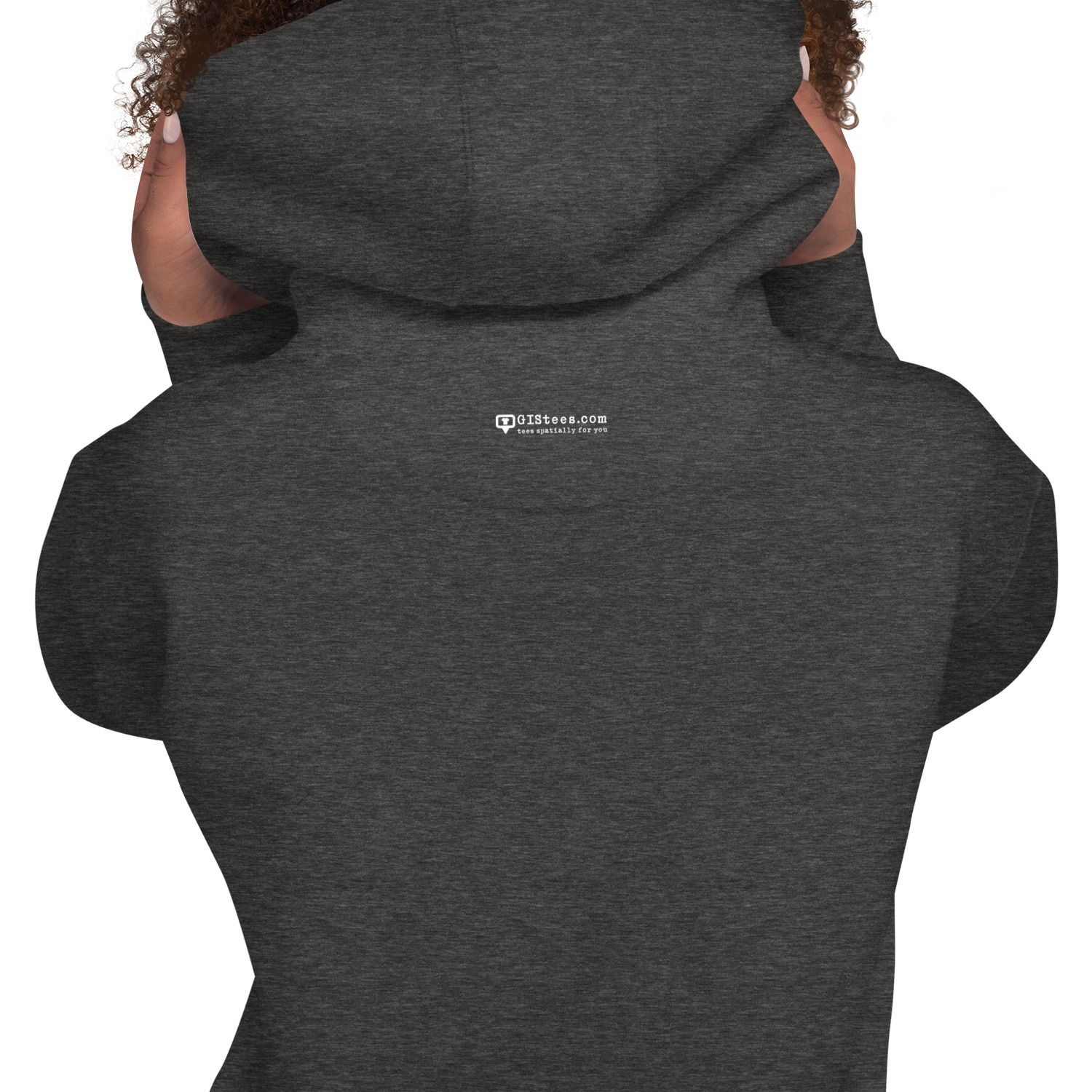 I Love GIS Unisex Hoodie (White Text) - Image 8