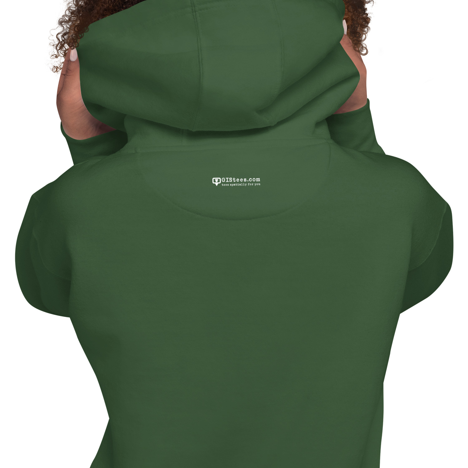 I Love GIS Unisex Hoodie (White Text) - Image 16