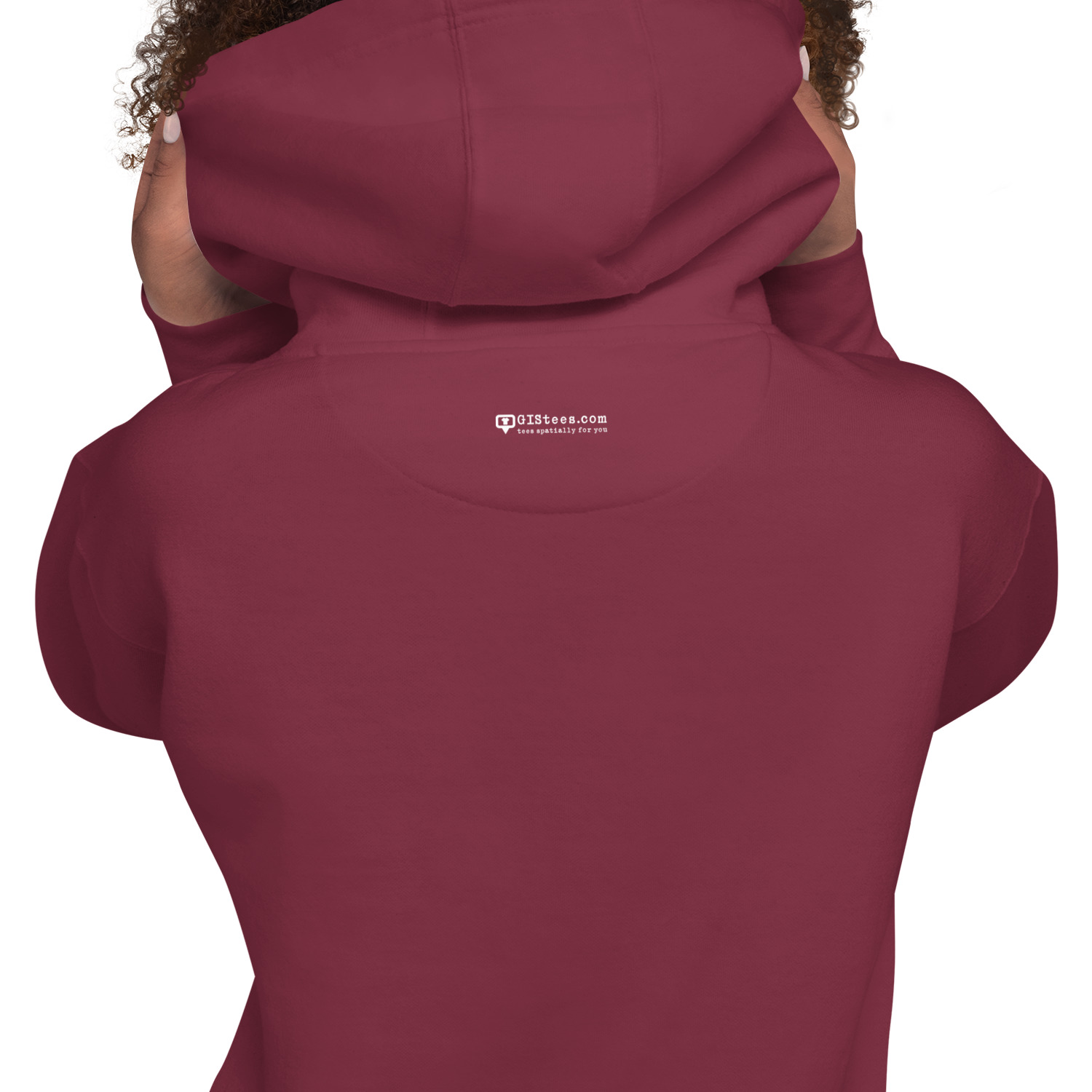 I Love GIS Unisex Hoodie (White Text) - Image 6
