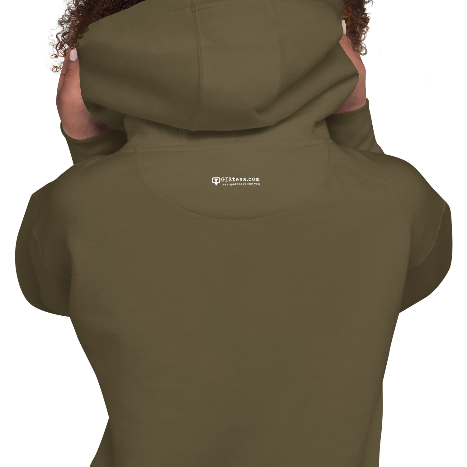 I Love GIS Unisex Hoodie (White Text) - Image 18