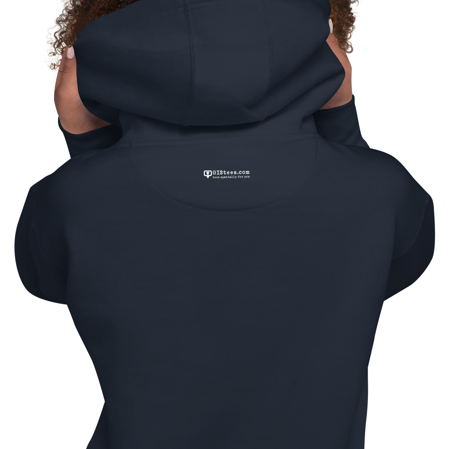 I Love GIS Unisex Hoodie (White Text) - Image 4