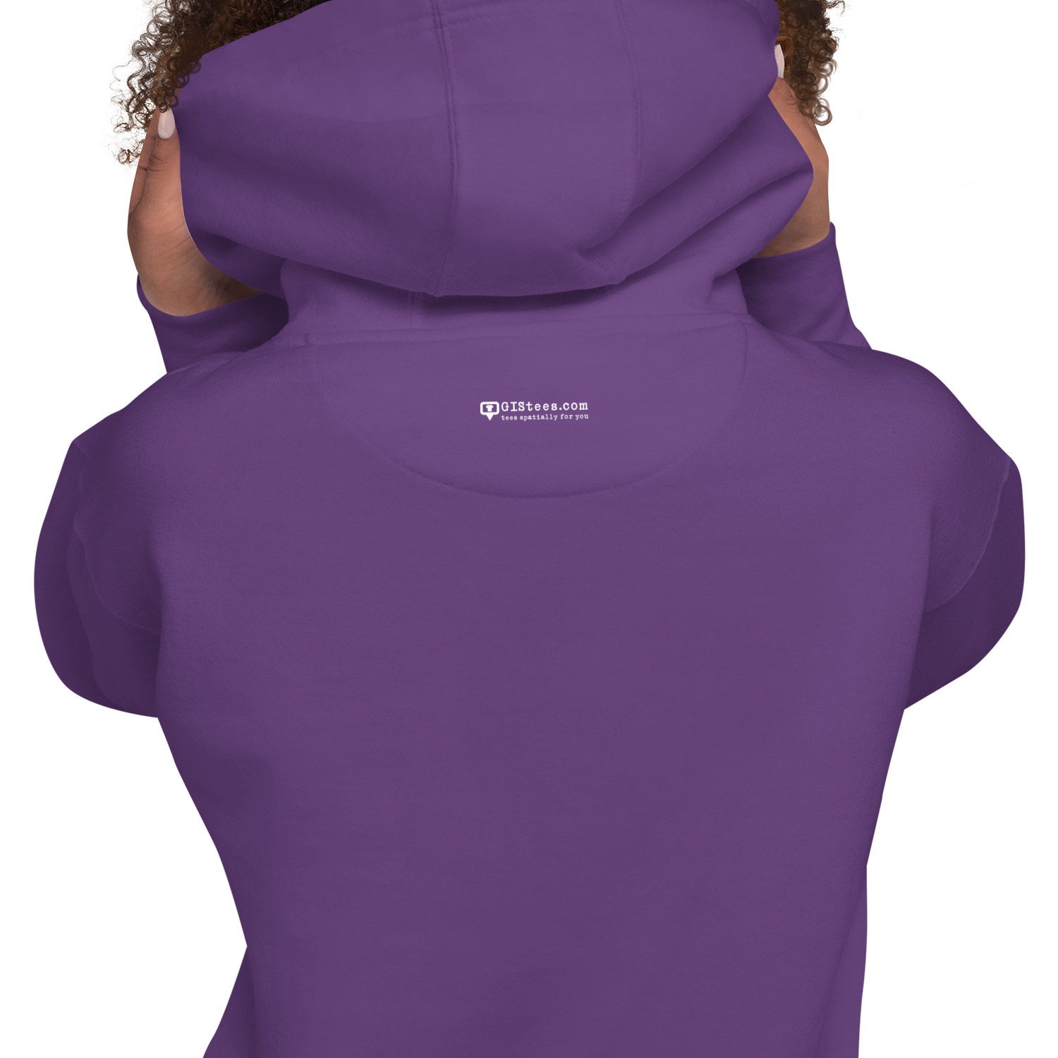 I Love GIS Unisex Hoodie (White Text) - Image 14