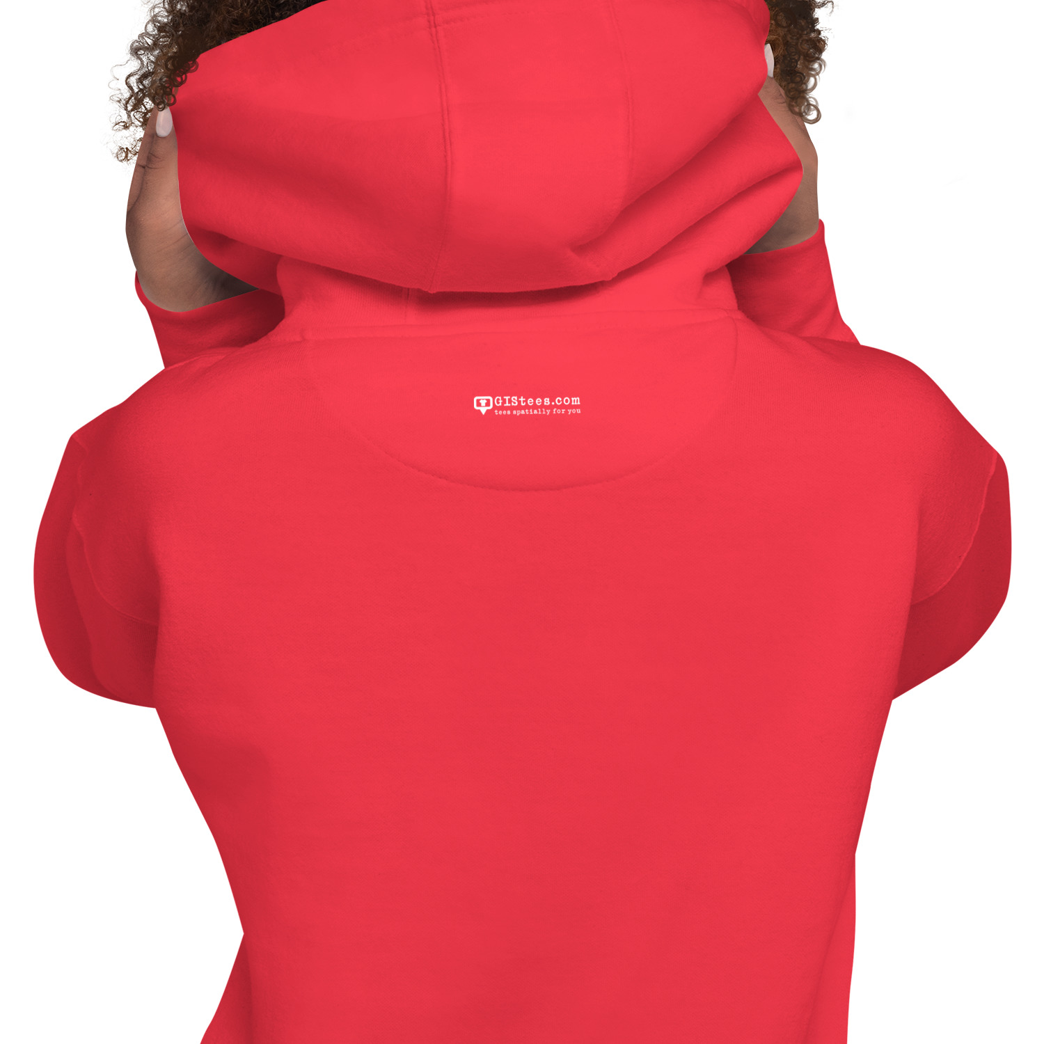 I Love GIS Unisex Hoodie (White Text) - Image 20