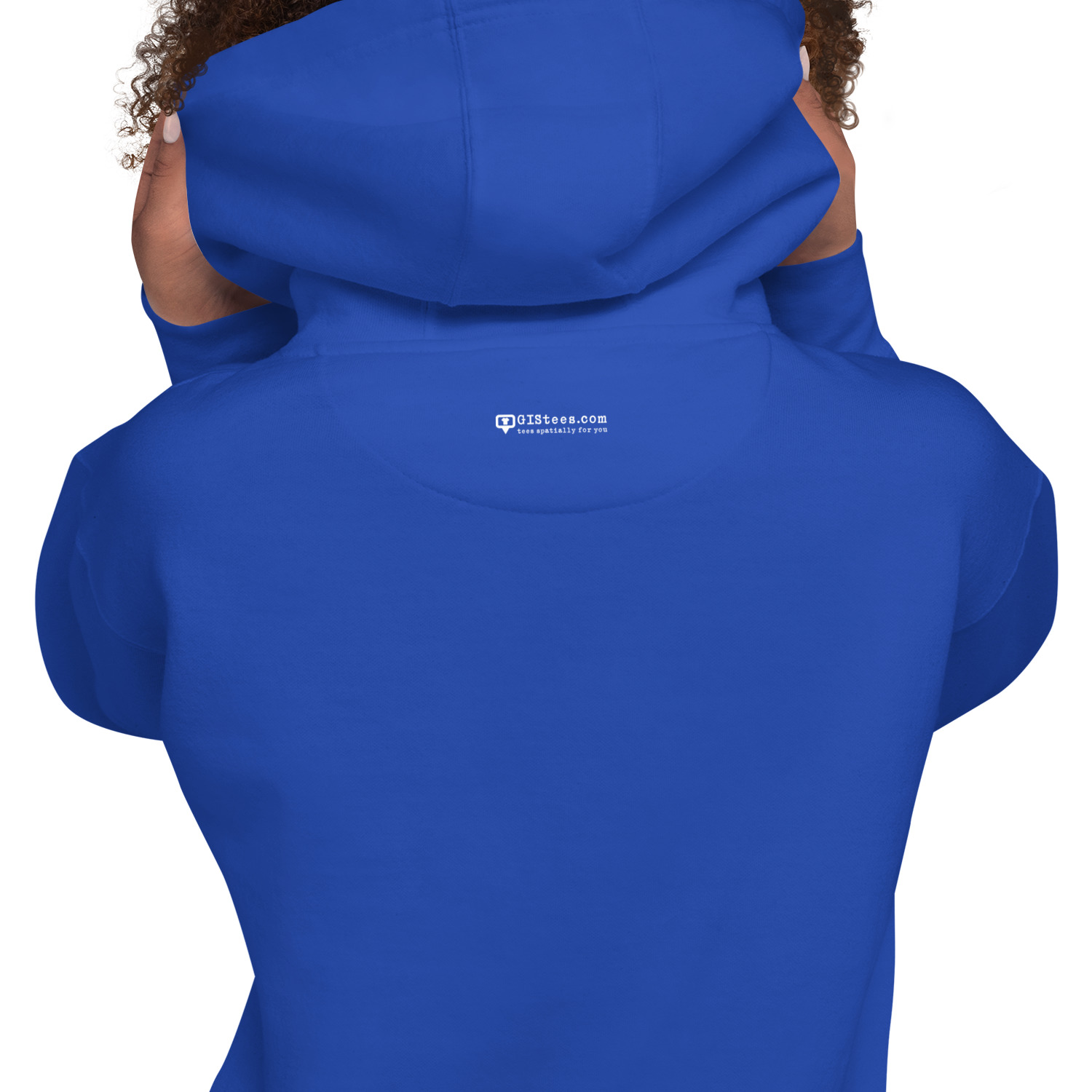 I Love GIS Unisex Hoodie (White Text) - Image 12