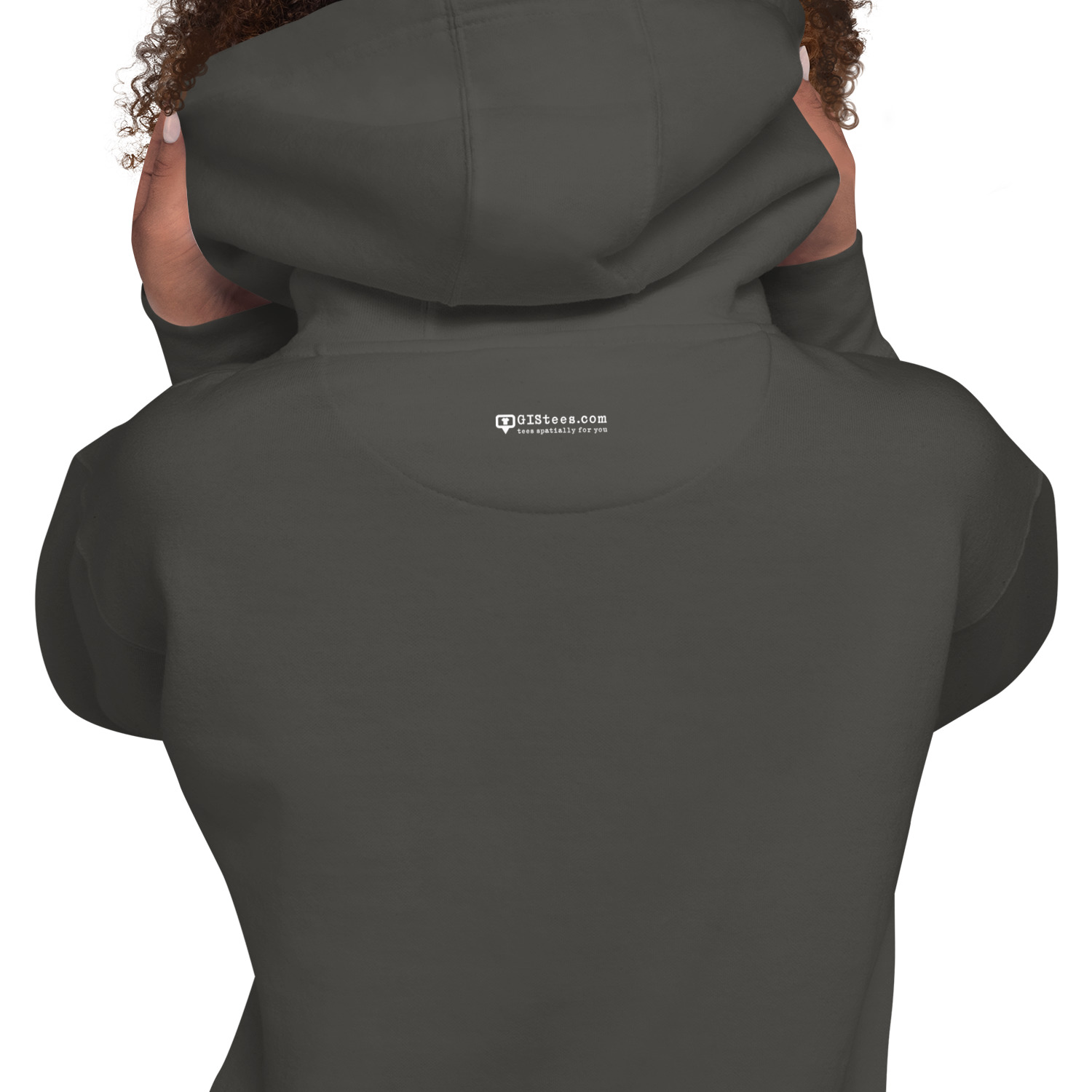 I Love GIS Unisex Hoodie (White Text) - Image 10